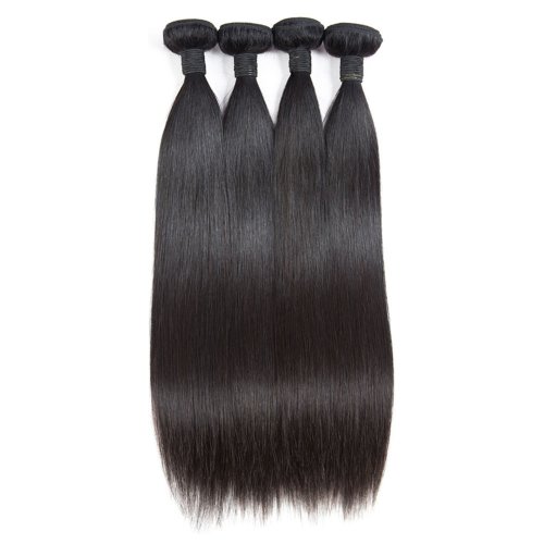10A 4 Bundles Brazilian Straight Virgin Human Remy Hair Weave