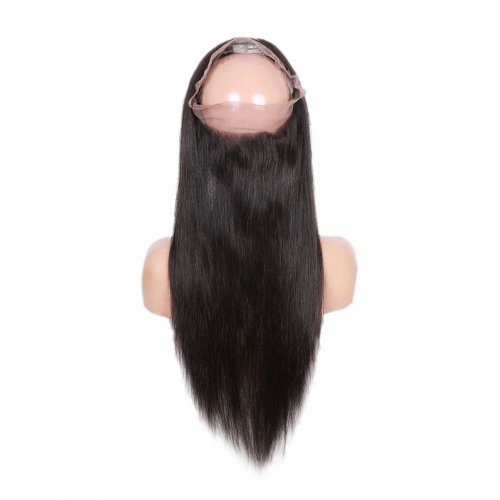 7A 360 Lace Frontal Closure Straight Human Brazilian Remy Virgin Hair