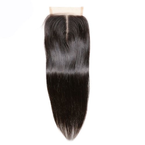 8A 4x4 Lace Closure Straight 100% Human Virgin Brazilian Remy Hair