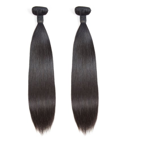 10A 2 Bundles Brazilian Straight Virgin Human Remy Hair Weave