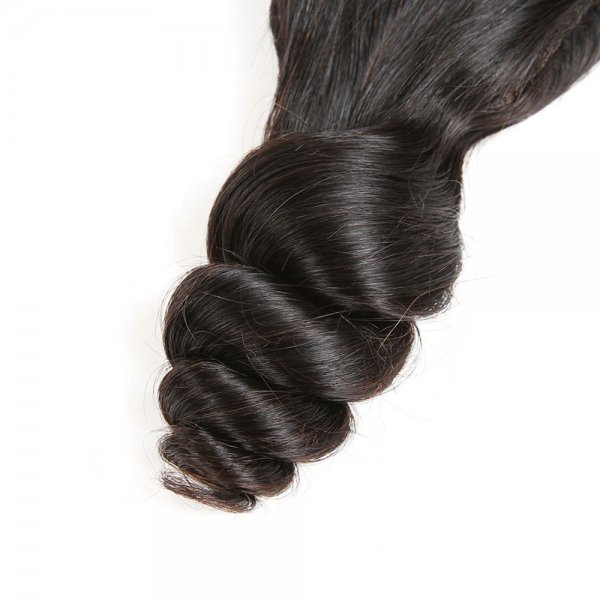 8A 4x4 Lace Closure Loose Wave 100% Human Virgin Brazilian Remy Hair