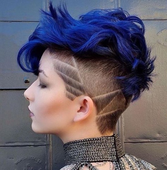 Blue Ombre Cut