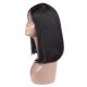 Best Short Human Hair Lace Front Bob Wigs Brazilian Straight Remy Virgin Hair With Baby Hair