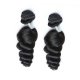 8A 2 Bundles Brazilian Loose Wave Virgin Human Remy Hair Weave