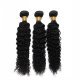 7A 3 Bundles Brazilian Deep Curly Virgin Human Remy Hair Weave