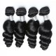 8A 4 Bundles Brazilian Loose Wave Virgin Human Remy Hair Weave