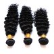 7A 3 Bundles Brazilian Deep Wave Virgin Human Remy Hair Weave