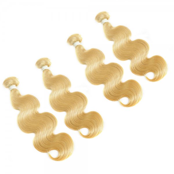 4 Bundles Dyed Brazilian Hair Extensions #24 Color Body Wave