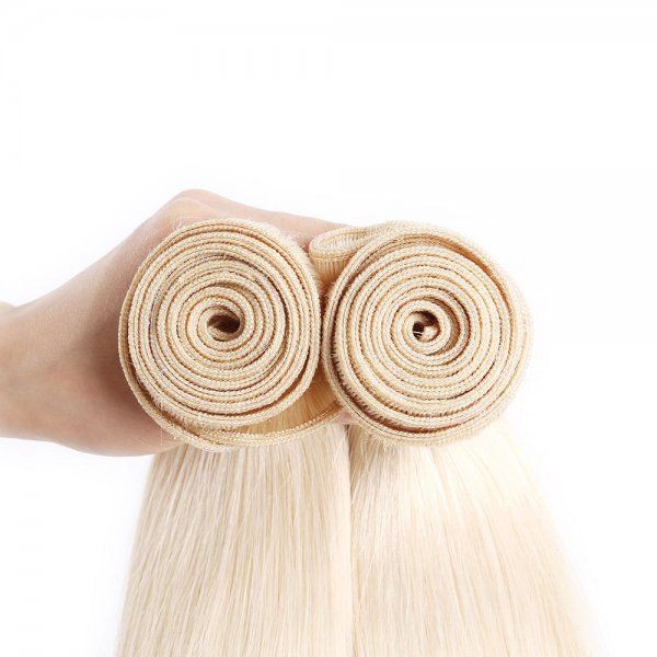 2 Bundles Dyed Straight Brazilian Hair Extensions #4 Chocolate Brown