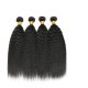 7A 4 Bundles Brazilian Kinky Straight Virgin Human Remy Hair Weave