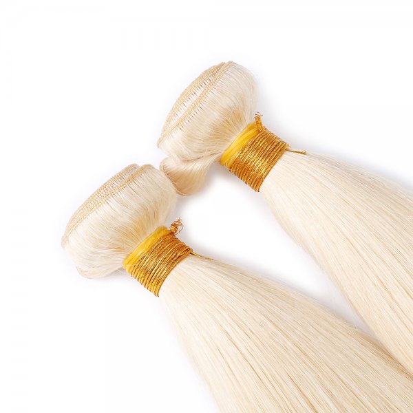 2 Bundles Dyed Straight Brazilian Hair Extensions #4 Chocolate Brown