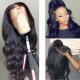 100% Virgin Natural Wavy 360 Lace Frontal Wig Body Wave Best Quality Brazilian Human Hair Very Popular