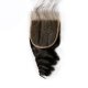 8A 4x4 Lace Closure Loose Wave 100% Human Virgin Brazilian Remy Hair