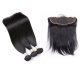 8A 3 Bundles Brazilian Straight Virgin Human Remy Hair Weave With 13x4 Lace Frontal Closure