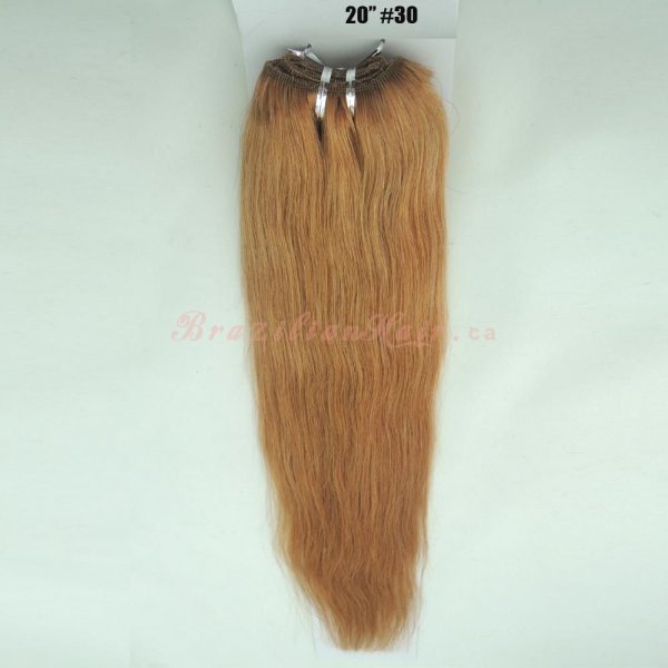 2 Bundles Dyed Straight Brazilian Hair Extensions #6 Light Brown