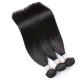 8A 3 Bundles Brazilian Straight Virgin Human Remy Hair Weave