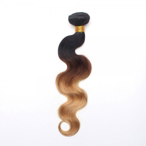 1 Bundle 1B/4/27 Ombre Brazilian Body Wave Human Remy Hair Weave