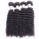 8A 4 Bundles Brazilian Deep Curly Virgin Human Remy Hair Weave