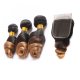 3 Bundles 1B/27 Ombre Brazilian Loose Wave Human Remy Hair Weave With 4x4 Lace Closure