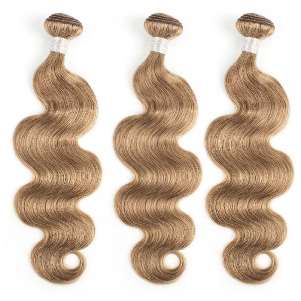 3 Bundles Dyed Body Wave Brazilian Hair Extensions #8 Color