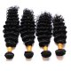 7A 4 Bundles Brazilian Deep Wave Virgin Human Remy Hair Weave
