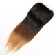 Ombre 1B/4/27 4x4 Lace Closure Straight Human Brazilian Remy Hair
