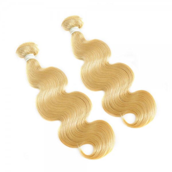 2 Bundles Dyed Brazilian Hair Extensions #24 Color Body Wave