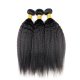 7A 3 Bundles Brazilian Kinky Straight Virgin Human Remy Hair Weave