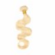 1 Bundle Dyed Brazilian Hair Extensions Human Hair #613 Blonde Body Wave