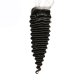 8A 4x4 Lace Closure Deep Wave 100% Human Virgin Brazilian Remy Hair