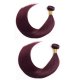 2 Bundles Dyed Brazilian Hair Extensions #99J Color Straight