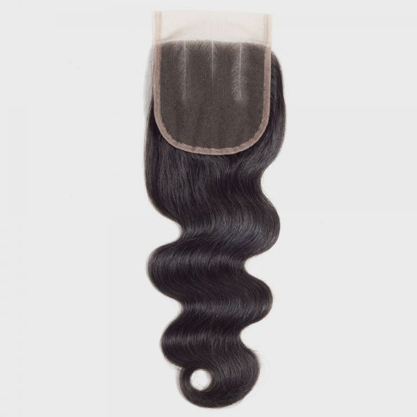Body Wave 4x4 Transparent Lace Closure With Baby Hair Pre Plucked Brazilian Human Hair Remy Hair