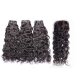 8A 3 Bundles Brazilian Natural Wave Virgin Human Remy Hair Weave With 4x4 Lace Closure