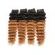 4 Bundles 1B/27 Ombre Brazilian Deep Wave Human Remy Hair Weave