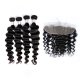 8A 4 Bundles Brazilian Loose Deep Virgin Human Remy Hair Weave With 13x4 Lace Frontal Closure
