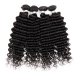 8A 4 Bundles Brazilian Deep Wave Virgin Human Remy Hair Weave
