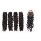 8A 4 Bundles Brazilian Natural Wave Virgin Human Remy Hair Weave With 4x4 Lace Closure